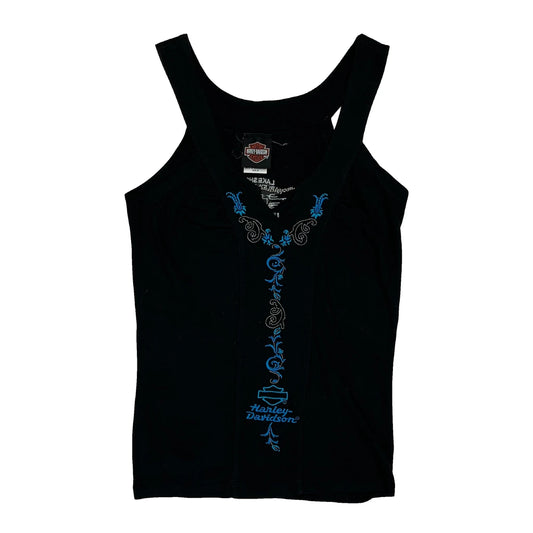 Lake Shore Harley-Davidson Harley Davidson Graphic Vest - Medium Black Cotton
