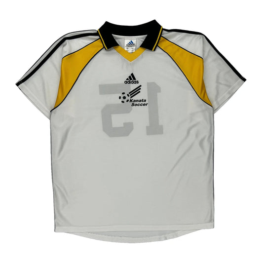 Kanata Soccer Adidas Football Shirt - XL White Polyester
