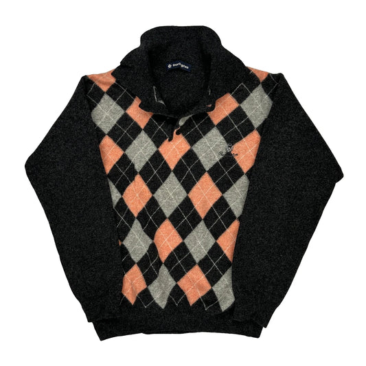 Burlington 1/4 Zip - Medium Grey Wool