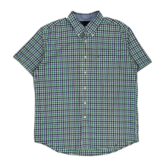 Tommy Hilfiger Checked Short Sleeve Shirt - XL Multicoloured Cotton