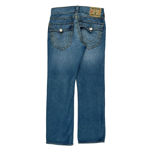 Made In Usa True Religion Jeans - 32W UK 12 Blue Cotton