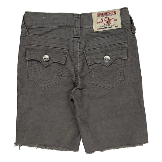 Vintage Age 4 True Religion Denim Shorts - Smallw 6L Grey Cotton