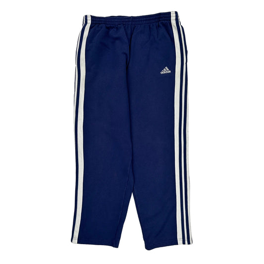 Adidas Striped Tracksuit - Large Blue Polyester