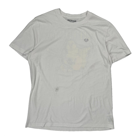 True Religion Graphic T-Shirt - Large White Cotton