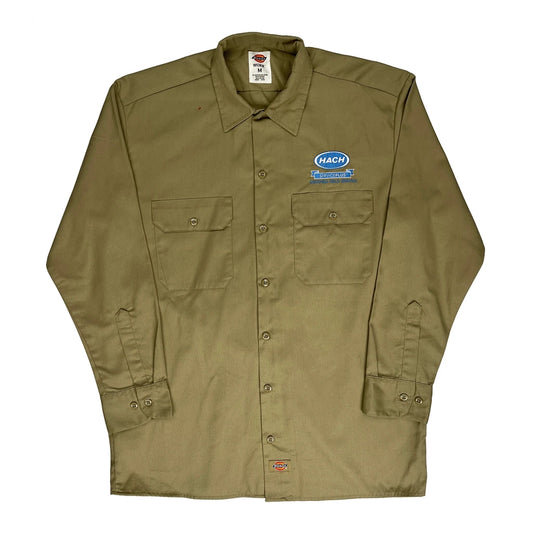Dickies Shirt - Medium Khaki Polyester Blend