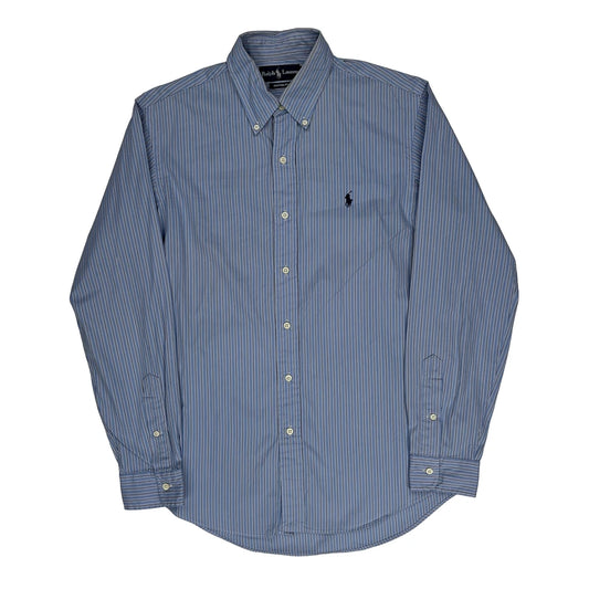 Ralph Lauren Striped Shirt - Medium Blue Cotton