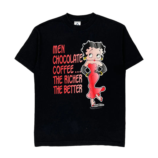 Betty Boop Alstyle Cartoon T-Shirt - Medium Black Cotton