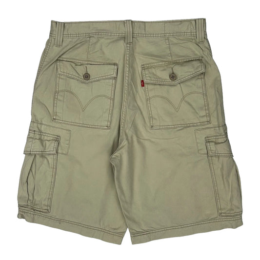Levis Cargo Shorts - 34W 10L Beige Cotton