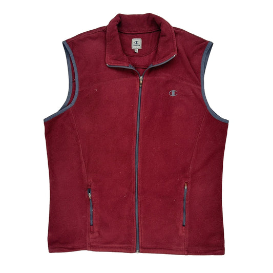 Champion Fleece Gilet - XL Burgundy Polyester