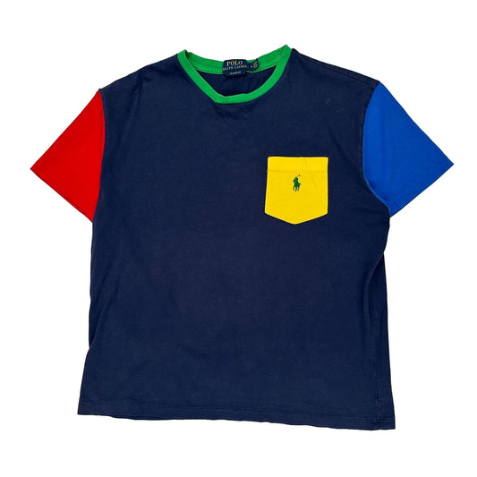 Polo By Ralph Lauren T-Shirt - Medium Navy Cotton