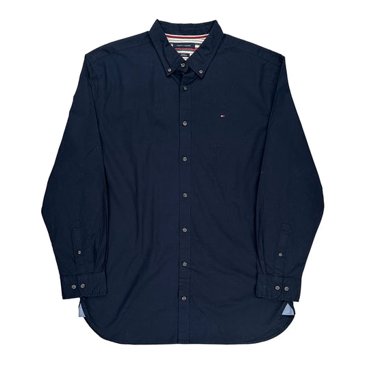 Tommy Hilfiger Slim Fit Shirt - Medium Navy Cotton