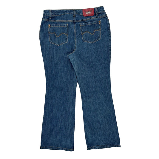 Mxm Jeans - 37W UK 20 Blue Cotton Blend