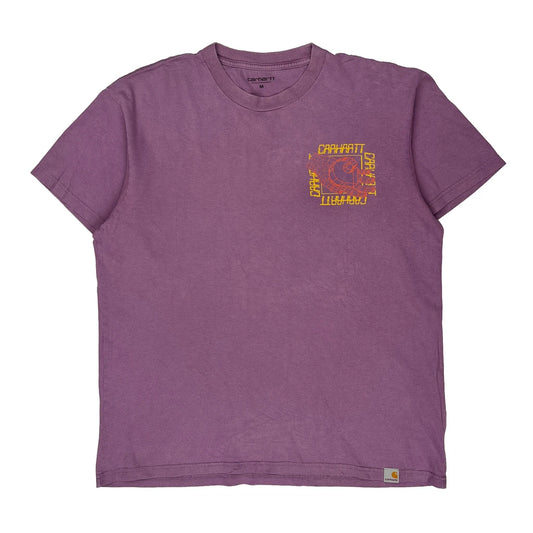 Vintage Carhartt Work In Progress Carhartt Graphic T-Shirt - Medium Purple Cotton