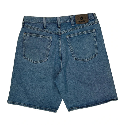 Wrangler Denim Shorts - 32W 9L Blue Cotton
