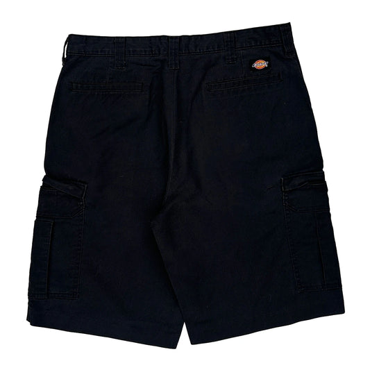Dickies Cargo Shorts - 34W 11L Black Polyester Blend