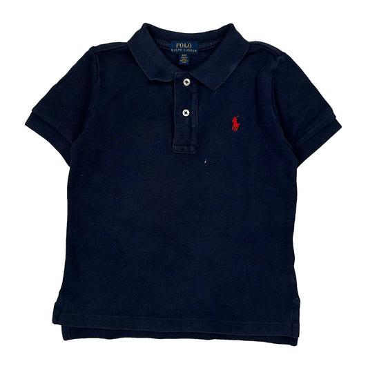 Age 2 Polo By Ralph Lauren Polo Shirt - 2XS Navy Cotton