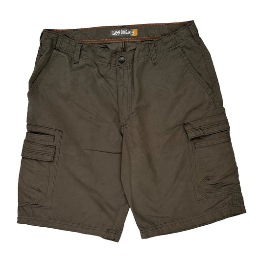 Lee Cargo Shorts - 32W 10L Brown Cotton
