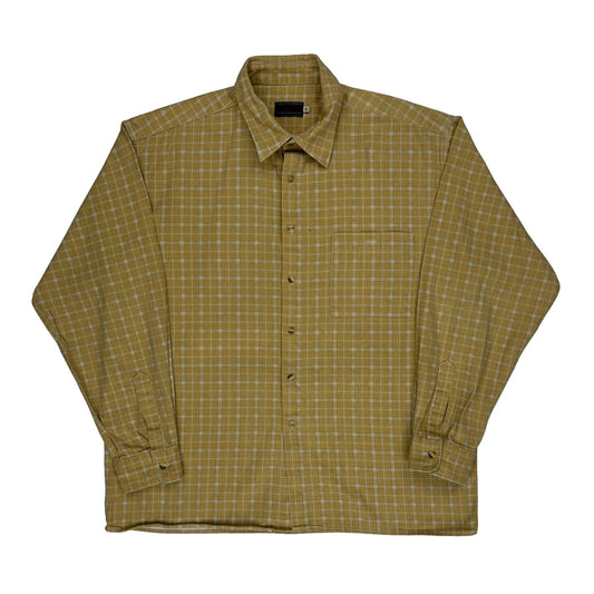 Vintage Outfitters Checked Shirt - XL Yellow Cotton