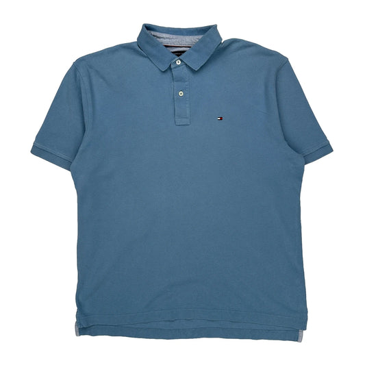 Tommy Hilfiger Polo Shirt - XL Blue Cotton