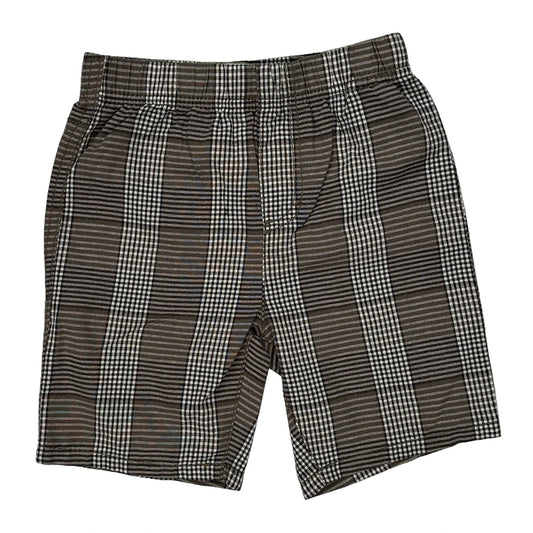 Age 4 Levis Checked Shorts - XS Brown Cotton Blend