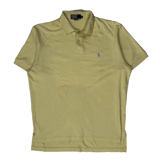 Polo By Ralph Lauren Polo Shirt - Large Yellow Cotton