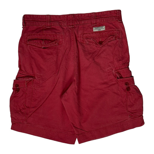 Polo By Ralph Lauren Cargo Shorts - 35W 10L Red Cotton