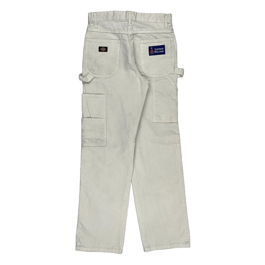 Sherwin Williams Dickies Carpenter Trousers - 30W 32L White Cotton