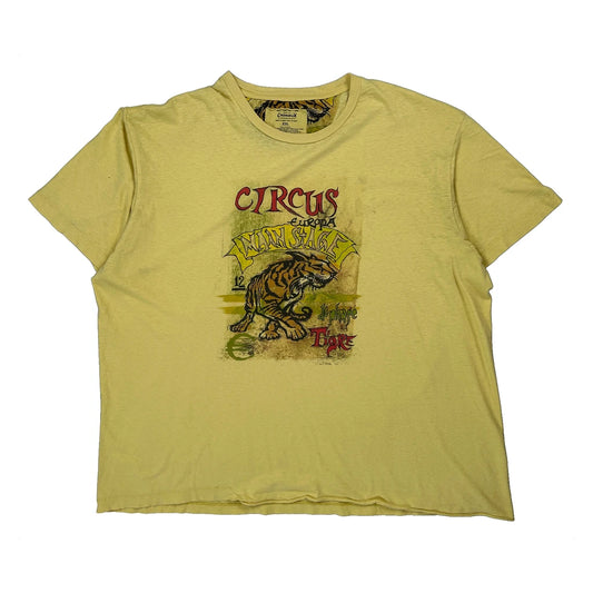Cremieux Graphic T-Shirt - 2XL Yellow Cotton