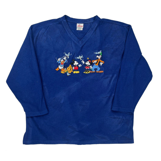 Disney Characters Disney Cartoon Sweatshirt - XL Blue Polyester
