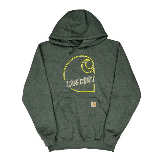 Carhartt Hoodie - Medium Green Cotton Blend