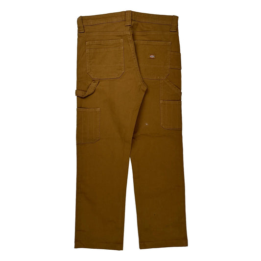 Dickies Carpenter Trousers - 32W UK 12 Brown Cotton
