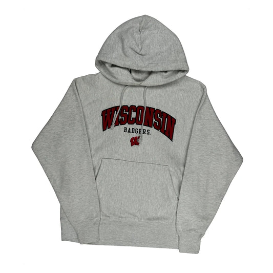 Reverse Weave Champion College Hoodie - Medium Grey Cotton
