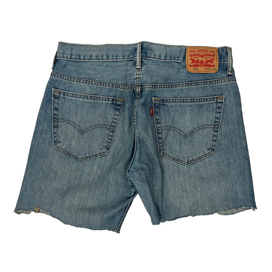 Levis Denim Shorts - 34W 10L Blue Denim