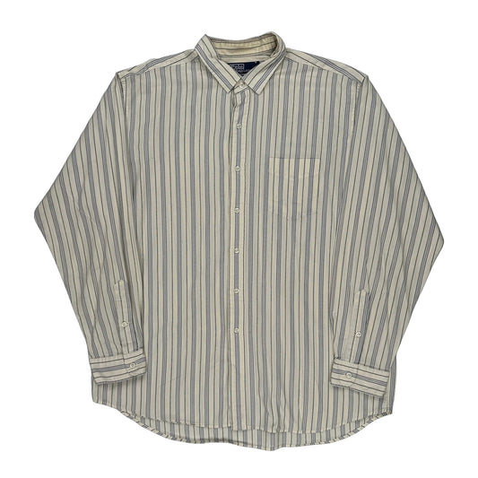 Polo By Ralph Lauren Striped Shirt - XL Blue Cotton