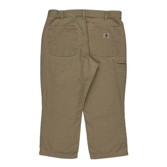 Carhartt Trousers - 34W 23L Beige Cotton