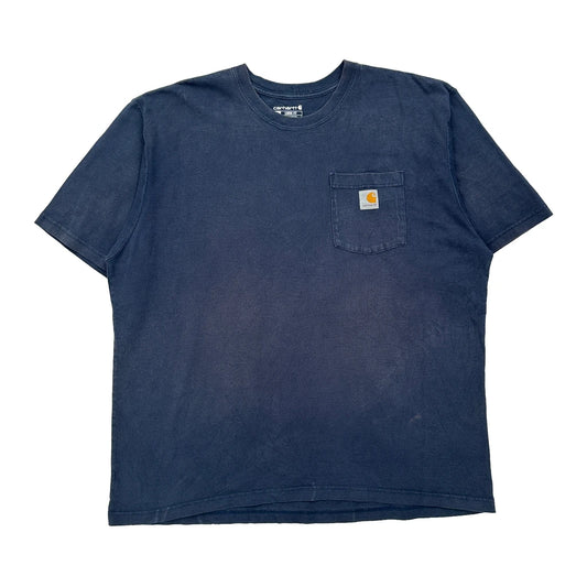 Carhartt T-Shirt - XL Blue Cotton