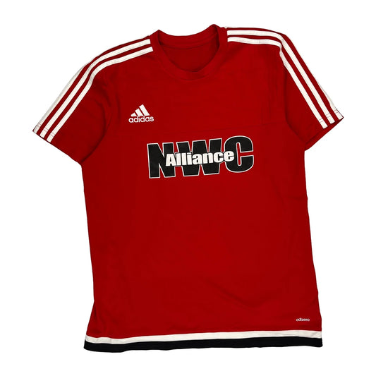 Nwc Alliance Adidas Graphic Football Shirt - Large Red Polyester