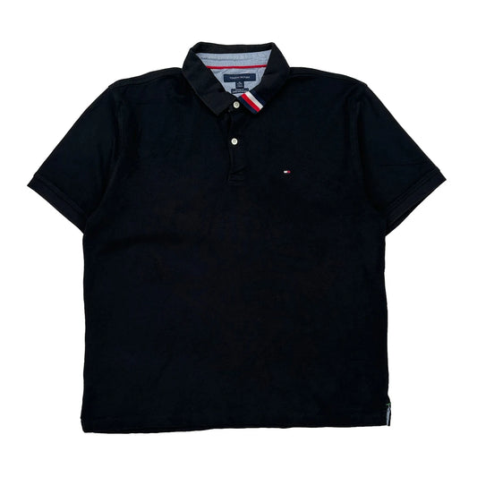 Tommy Hilfiger Polo Shirt - XL Black Cotton