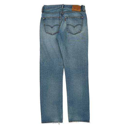 501 Levis Jeans - 30W 32L Light Wash Cotton