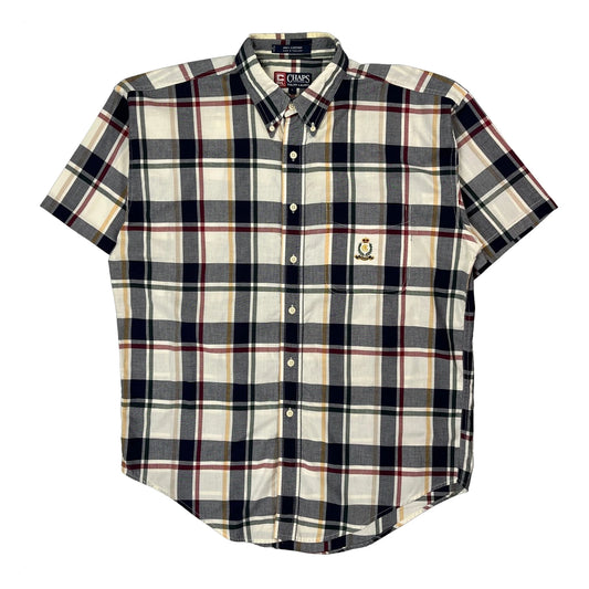 Chaps Ralph Lauren Checked Short Sleeve Shirt - Large Multicoloured Cotton