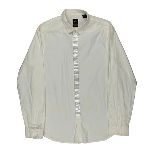 Armani Exchange Slim Shirt - 2XL White Cotton
