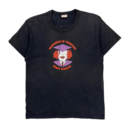 Truckers In Action Floctex Single Stitch T-Shirt - XL Black Cotton Blend