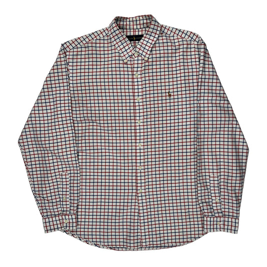 Ralph Lauren Checked Shirt - 2XL Blue Cotton