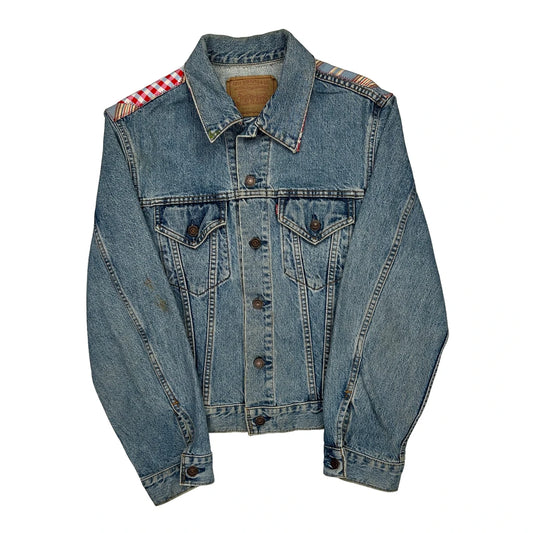 Levis Denim Jacket - Medium Multicoloured Denim