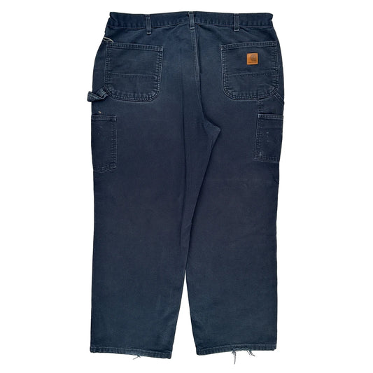 Carhartt Carpenter Trousers - 40W 28L Blue Cotton