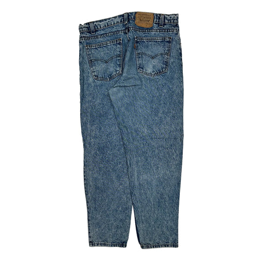 Made In USA Orange Tabs Levis Jeans - 35W 30L Blue Cotton