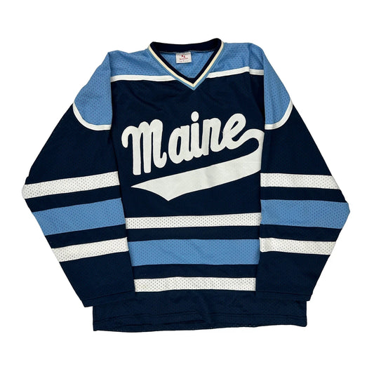Made In USa Maine K1 Jersey - Large Blue Polyester