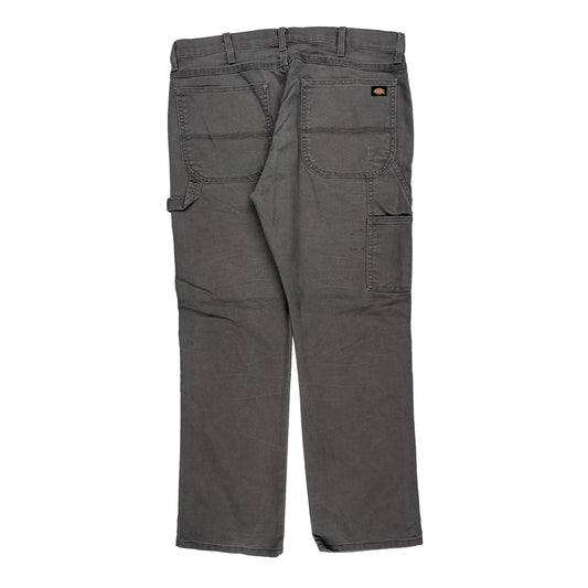Dickies Carpenter Trousers - 36W 31L Grey Cotton Blend