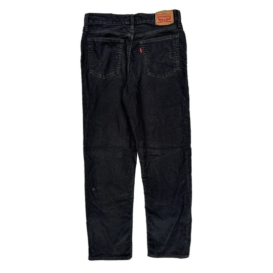 Levis Cord Trousers - 29″ Waist Black Cotton