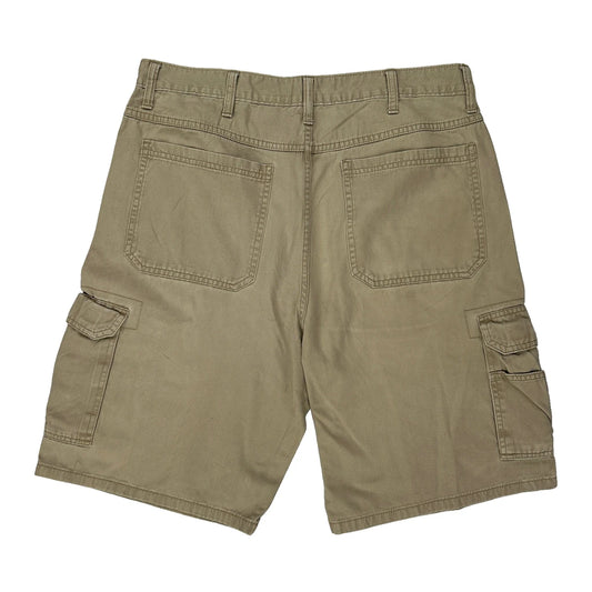 Wrangler Cargo Shorts - 36W 9L Khaki Cotton